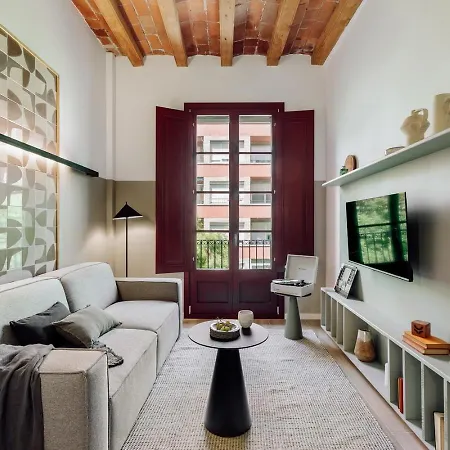 아파트 Castell - 2 Bedrooms And Balcony In Sant Antoni 바르셀로나